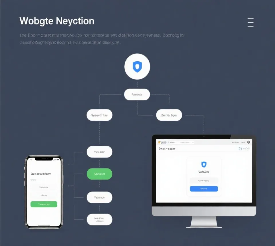 导航流程与安全认证路径示意图